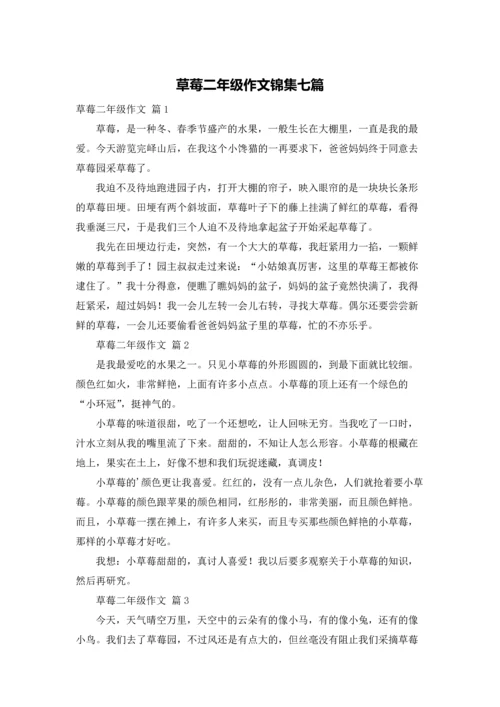 草莓二年级作文锦集七篇.docx