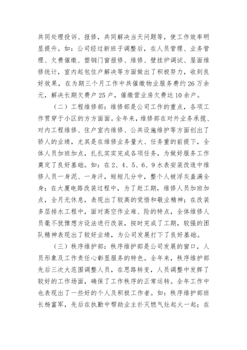 物业年度工作总结精选范文.docx