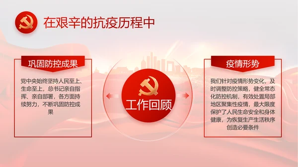 红色安定区脱贫攻坚精神年年终总结PPT动态模板