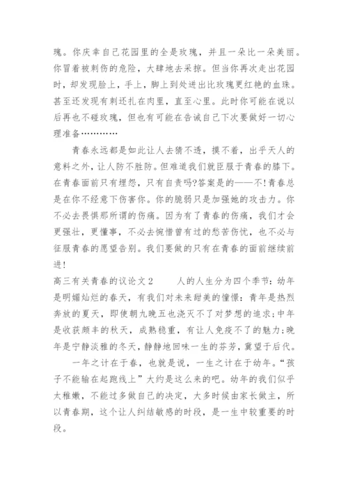 高三青春的议论文.docx