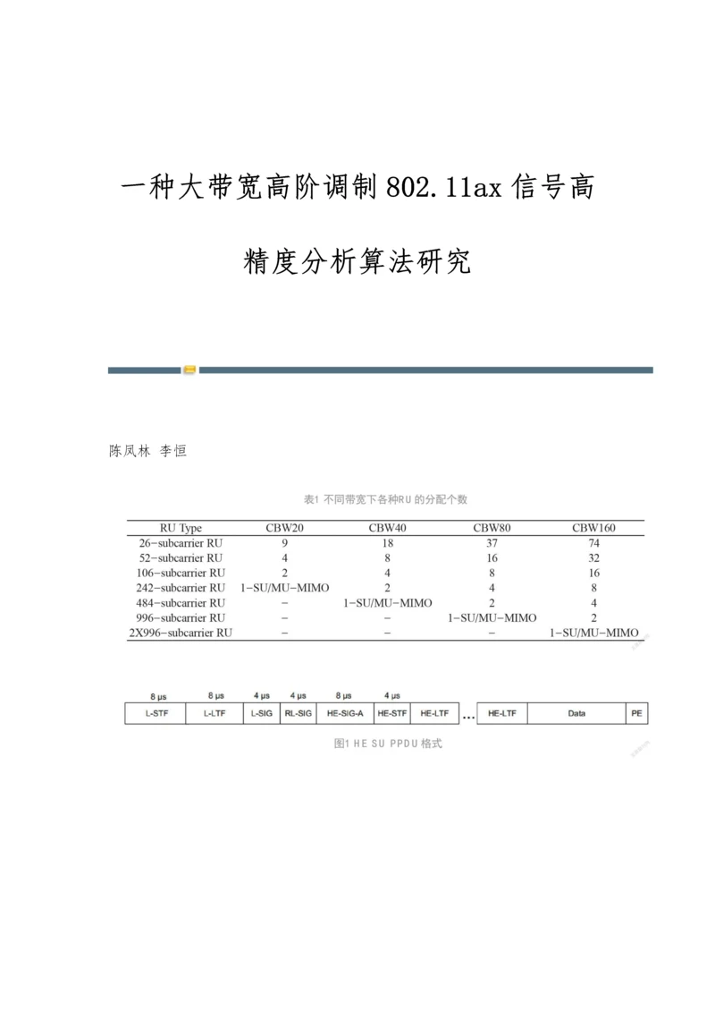 一种大带宽高阶调制802.11ax信号高精度分析算法研究.docx