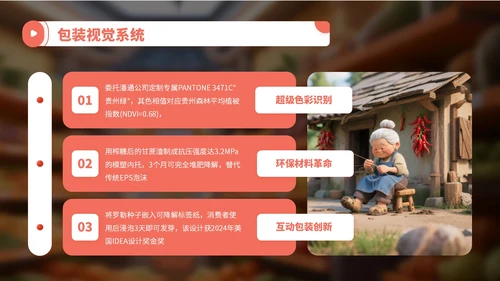 橙红色3D卡通农产品发布会宣传PPT