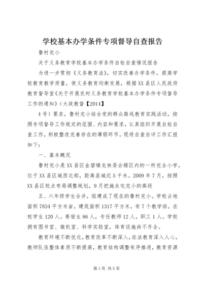 学校基本办学条件专项督导自查报告 (2).docx