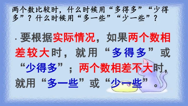 人教版一年级下册数学《比较大小》（课件）(共14张PPT)