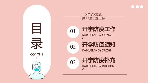 疫情防控返校防疫主题班会PPT