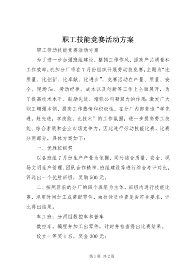 职工技能竞赛活动方案.docx