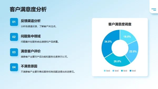 简约商务风季度工作总结汇报通用PPT蓝色模板