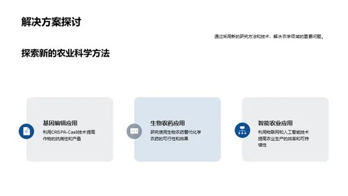 农业科研新探索