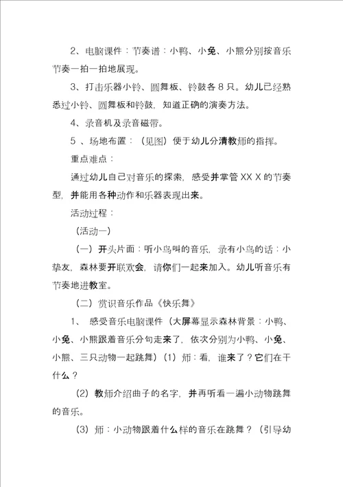 幼儿园小班打击乐教案小班奥尔夫打击乐教案