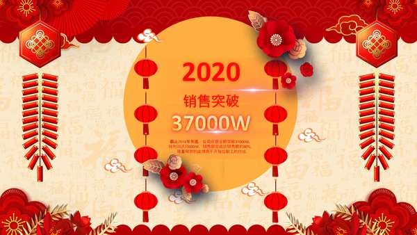 2021开门红联欢晚会赢战牛年震撼公司年会颁奖典礼ppt