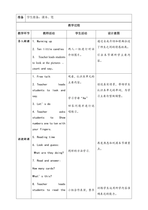 【核心素养】人教版英语三年级上册-U6 PC Reading time（教案）