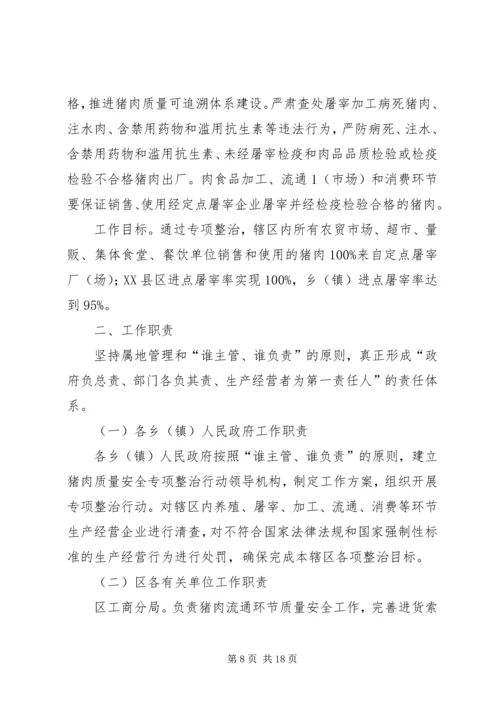 乡镇镇肉品安全专项整治方案.docx