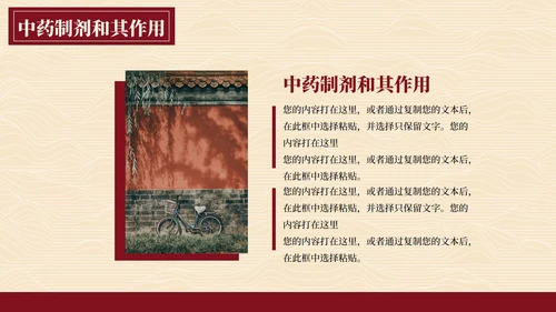 简约高级拟物国风书籍中医宣传PPT模板