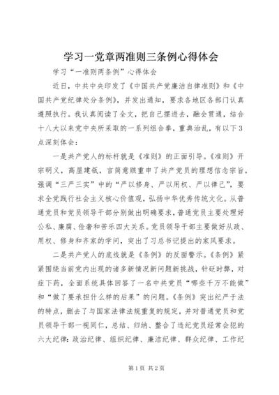 学习一党章两准则三条例心得体会 (3).docx