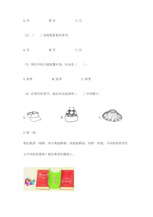教科版二年级上册科学期末测试卷附答案【培优a卷】.docx