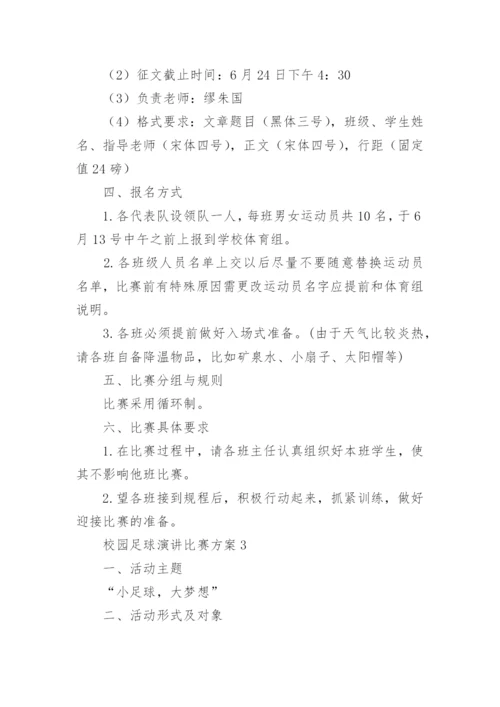 校园足球演讲比赛方案.docx