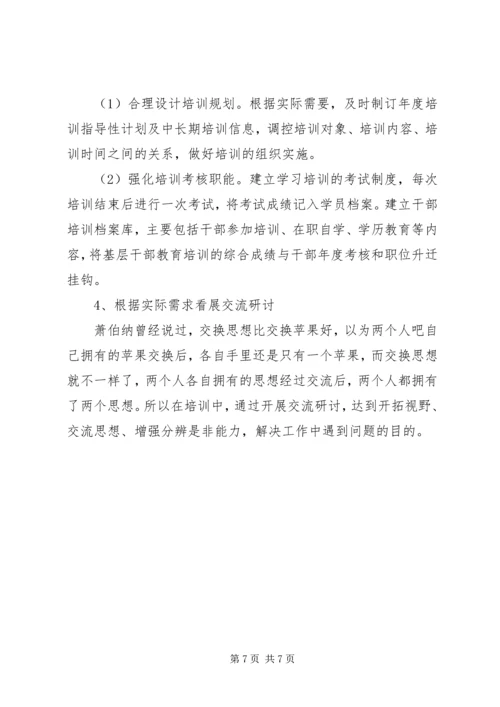 基层干部教育培训调研报告.docx