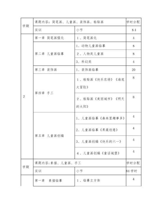 学前教育美术教学大纲.docx