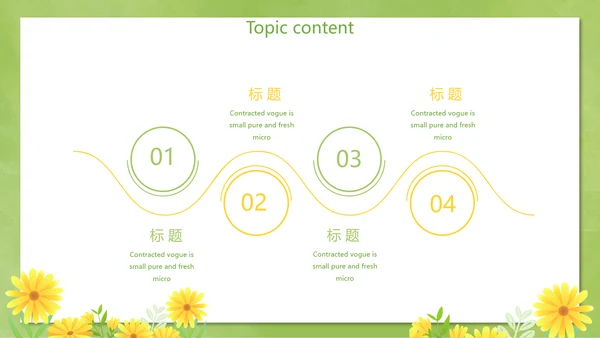 卡通可爱清新微笑礼仪培训动态PPT