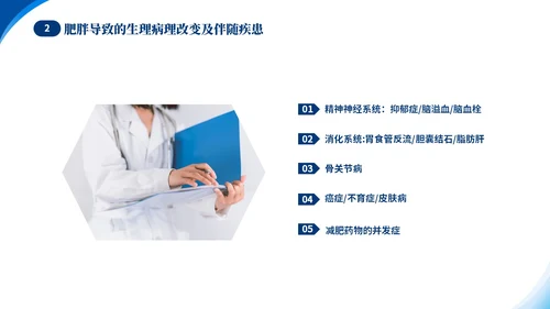 蓝色简约医疗肥胖患者的麻醉管理培训课件世界防治肥胖日