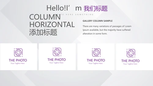 紫色大气公司产品介绍宣传通用PPT动态模板