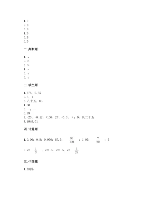 芜湖县六年级下册数学期末测试卷word版.docx