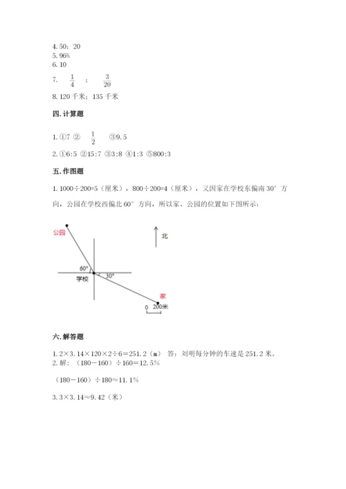 小学数学六年级上册期末卷附完整答案（易错题）.docx