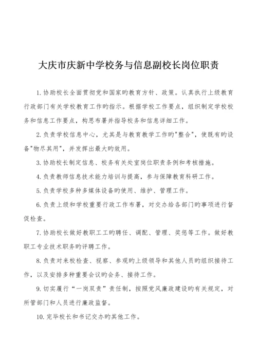 学校各部门岗位职责汇编.docx