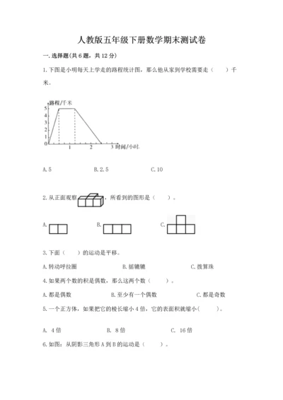 人教版五年级下册数学期末测试卷精品（巩固）.docx