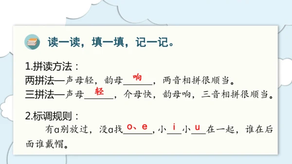 统编版语文一上第二、三单元 复习课件
