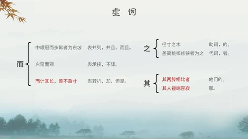 中国风古风山水水墨语文课件核舟记主题PPT模板