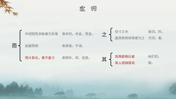 中国风古风山水水墨语文课件核舟记主题PPT模板