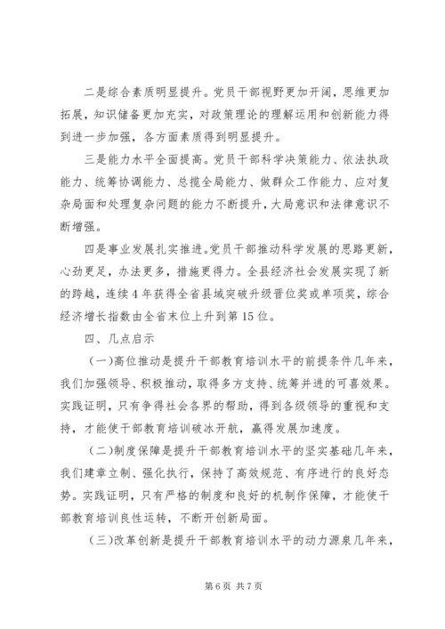 以创新为动力助推干部教育培训工作.docx