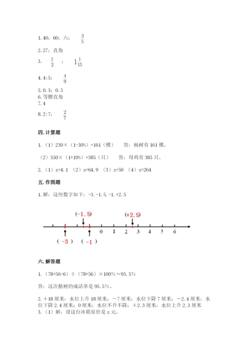 独山县六年级下册数学期末测试卷（必刷）.docx