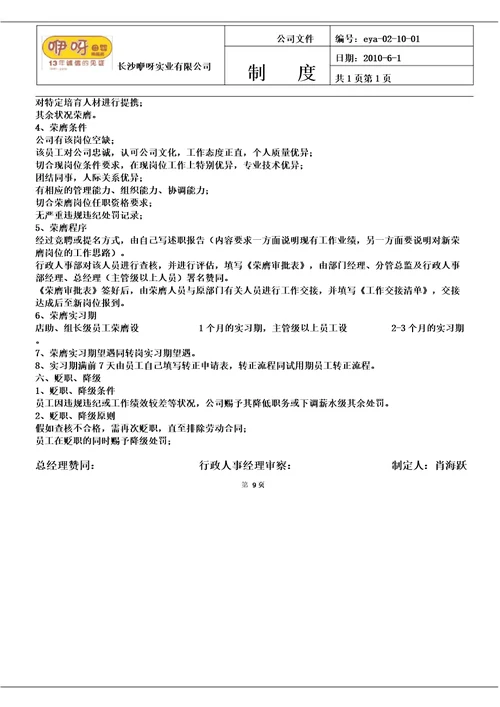 人力资源基础管理学习操作流程纲要纲要