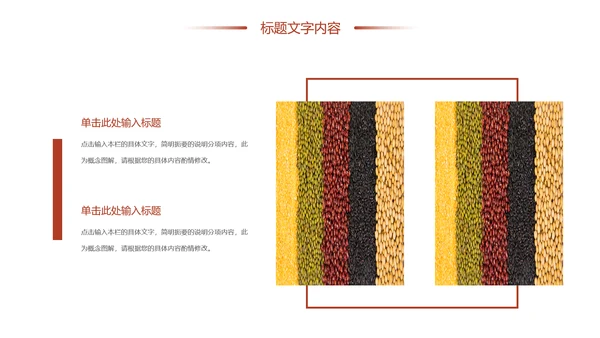 时尚有机生态五谷杂粮粗粮王健康养生PPT模板