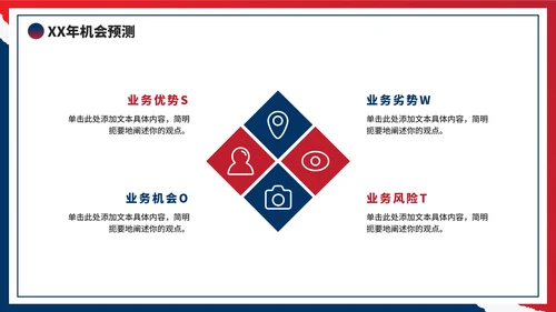红蓝再见2022你好2023年终工作总结PPT模板