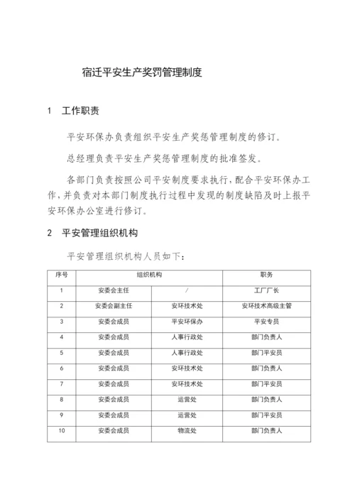 宿迁有限公司安全生产奖罚管理制度.docx