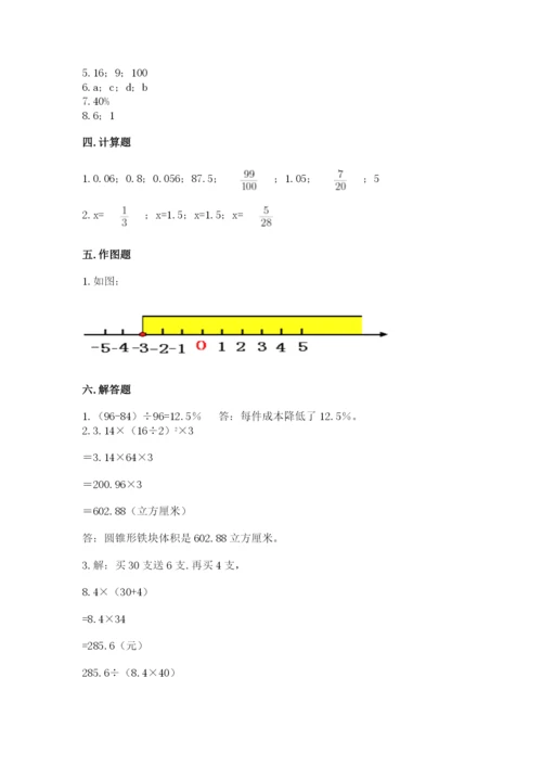 冀教版六年级下册期末真题卷【考点提分】.docx