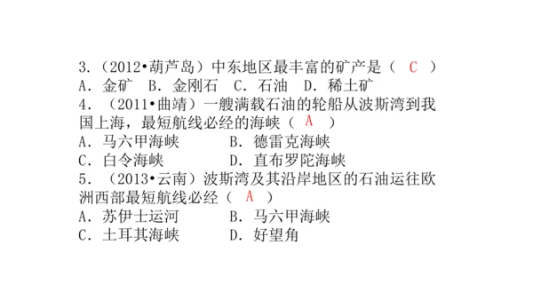 8.1 中东（课件51张）-七年级地理下册（人教版）