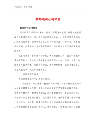 2024年教师培训心得体会优选例文12篇.docx