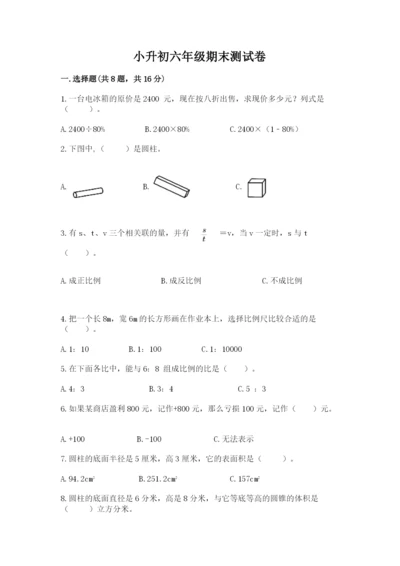 小升初六年级期末测试卷（有一套）.docx