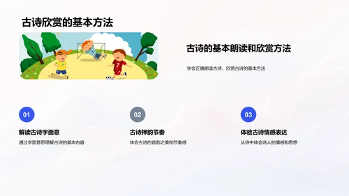 李白诗歌教学课PPT模板