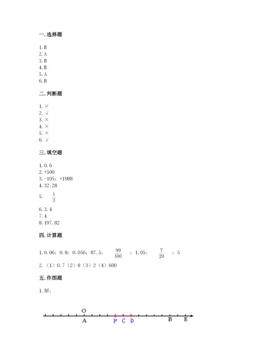 杂多县六年级下册数学期末测试卷（巩固）.docx