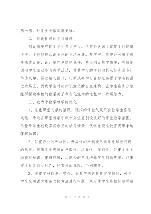 数学教师工作总结个人.docx
