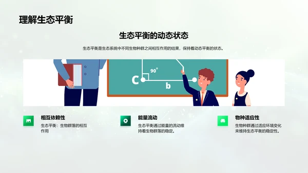 生态平衡教育讲座PPT模板