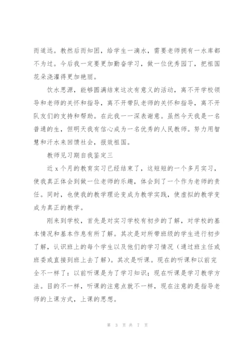 教师见习期自我鉴定6篇.docx