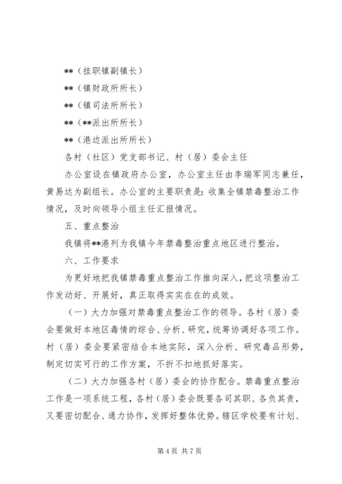 乡镇禁毒专项整治工作实施方案.docx