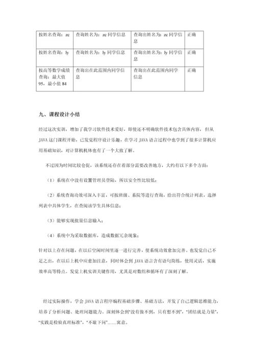 Java综合项目学生信息标准管理系统.docx