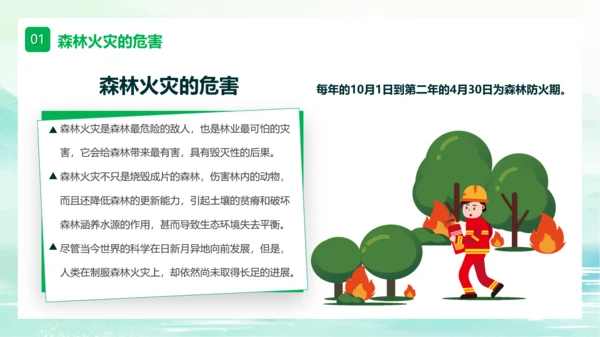森林大火防范于未然ppt模板